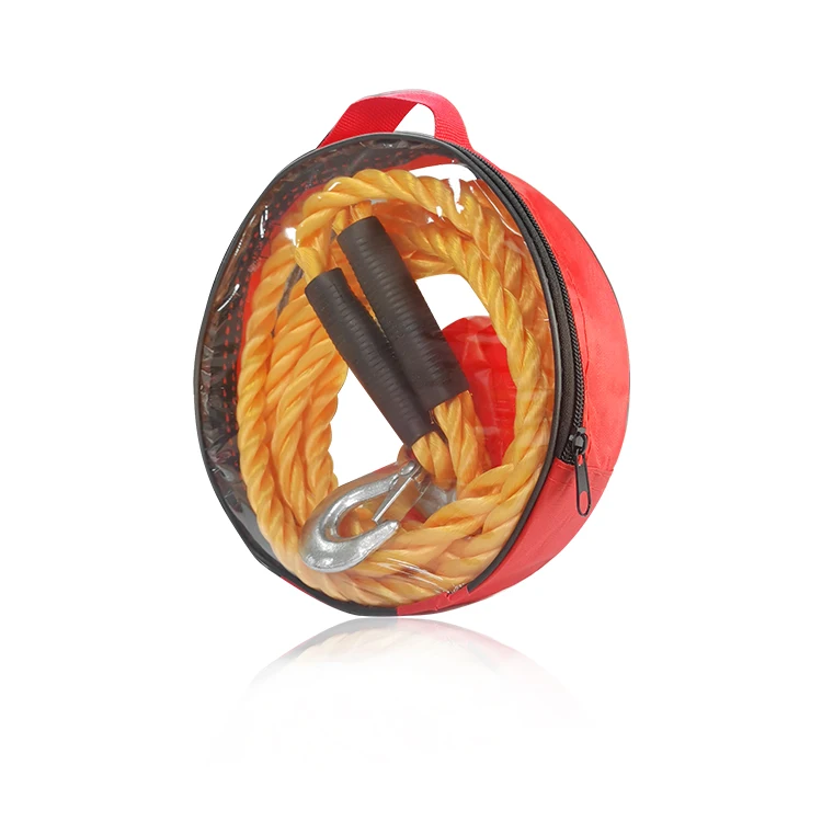 Flexible Portable Emergency Tool High Stretch Heavy Duty Car Trailer Towing Rope 12mm diameter