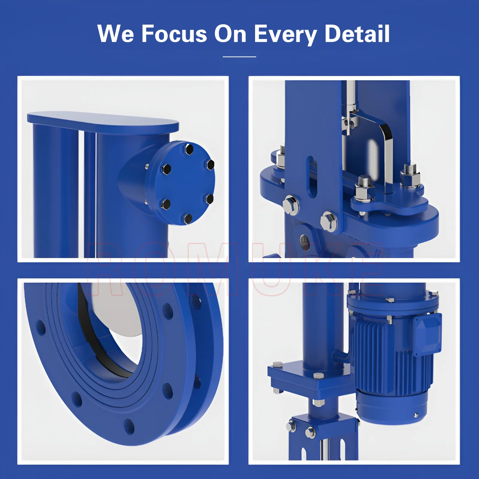 PZ273H-10C  Carbon Steel WCB Counter-clip Electro-hydraulic Knife Gate Valve