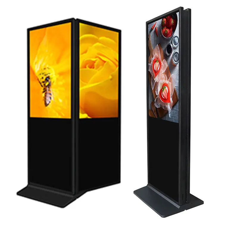 40 43 55 65 Inch Android WiFi Advertising Kiosk Double Sided LCD Touch Screen Poster Stand Digital Signage Floor Display
