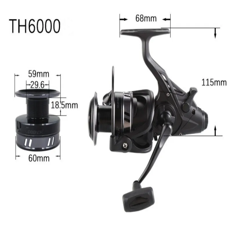 Factory Wholesale Rear And Front Drag Metal Reel Fishing Carp Reels