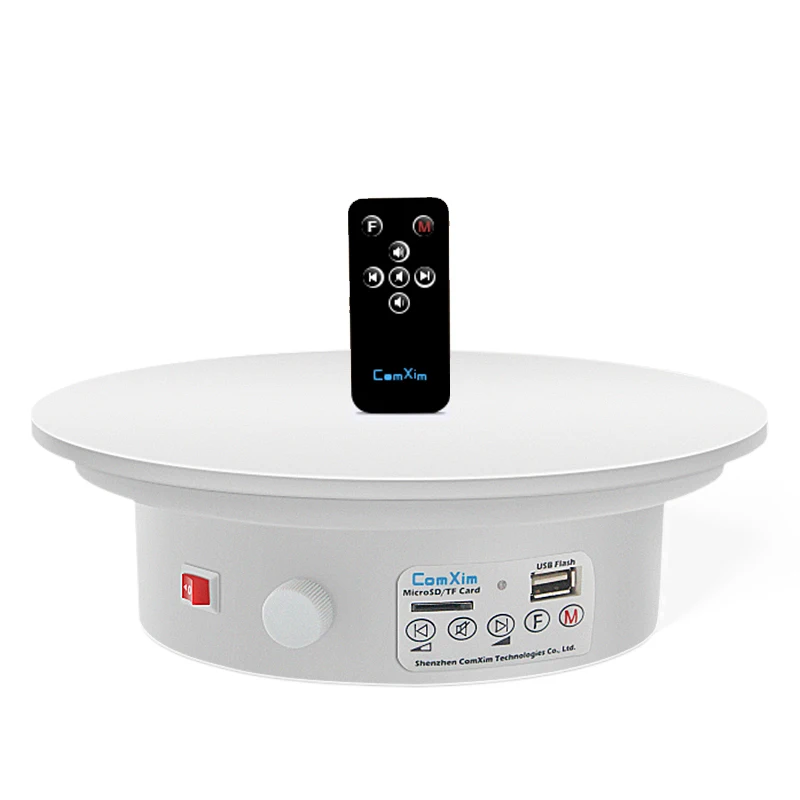 Hot Selling 20 cm 7.9 inch 10 kg Load Rechargeable Automatic Rotating Stand with Muslim Quran Player with Remote Control