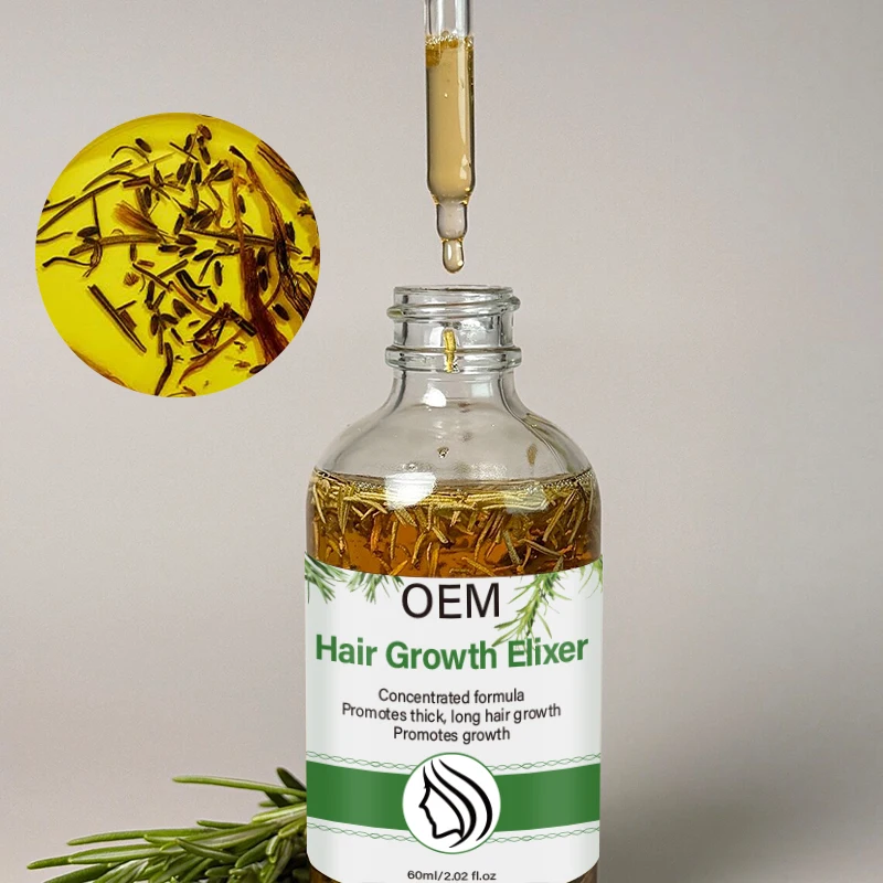Customised Herbal Blend Rosemary Infusion Extreme Hair Growth Scalp Massage Oil Mint Castor Anti Alopecia Hair Strengthening Oil