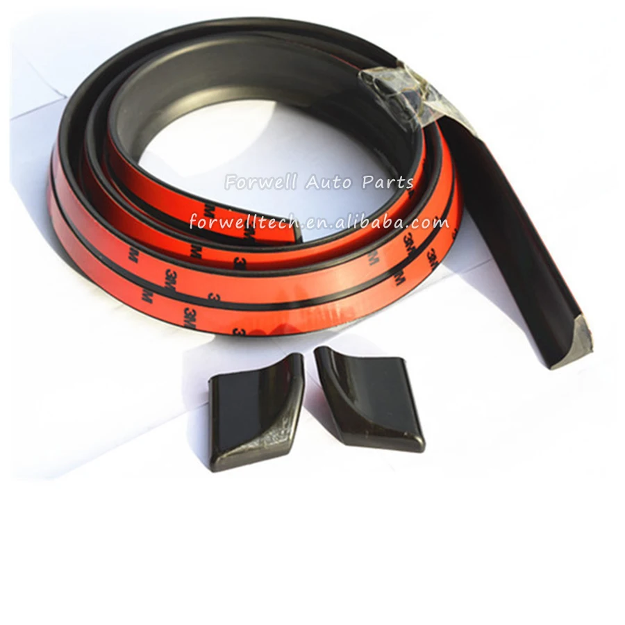 
Universal Matte Black 3.2x150cm Racing Car DIY Trunk Rear Roof Lip Ducktail Wing Spoiler Rear Automotive Spoiler 