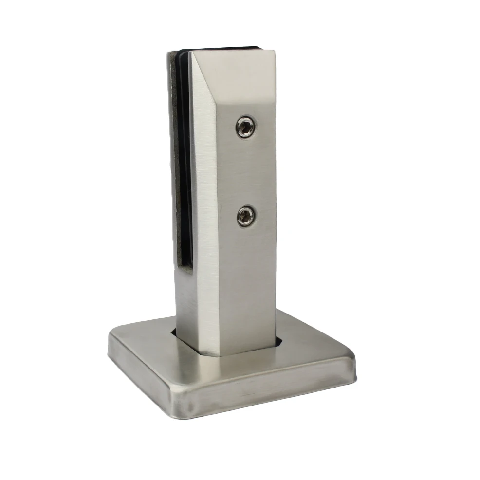 friction wall pool face mounted smart  home glass clamp balustrade stainless steel spigots