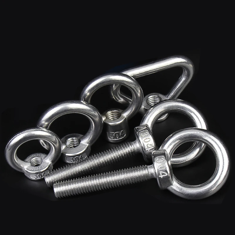 DIN582 rigging hardware rings nut 304, 316 stainless steel anchor eye bolt