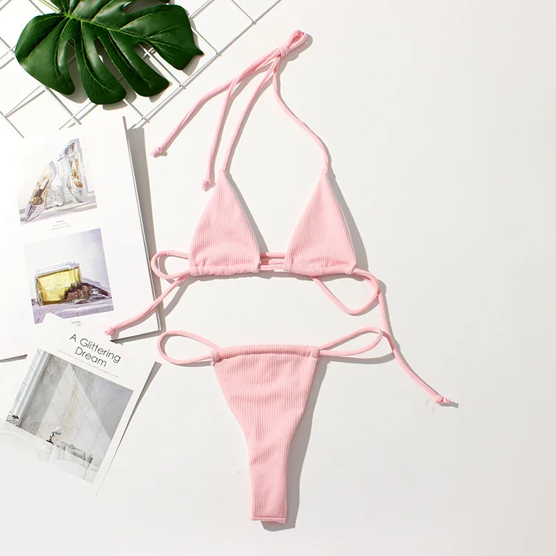 VDO Sport  Deep V sexy Bikini Female Swimsuit Women Swimwear Two-pieces Bikini set Micro Bather Padded japan tiny bikini