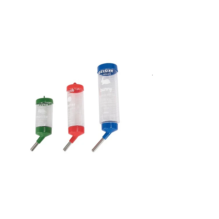 Rabbit Hamster Drinker Bottle Small Animal Water Drinking On Cage Outside Color box package 500ml 800ml Pet Drinking Bottle