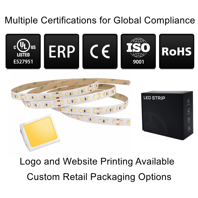 120leds SMD2835 Flexible LED Strip DC12V 24V 19.2W/M High CRI90 RA95 LED Ribbon