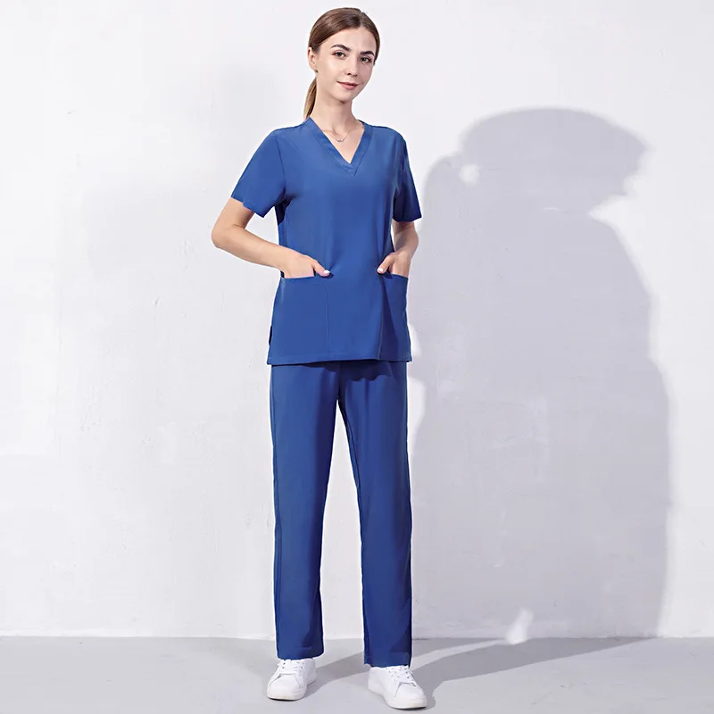 AI-MICH Customize Medical Nursing Jogger Scrubs Nursing Hospital Uniform Woman Top Scrub Suit Scrubs Uniforms Sets Fashionable