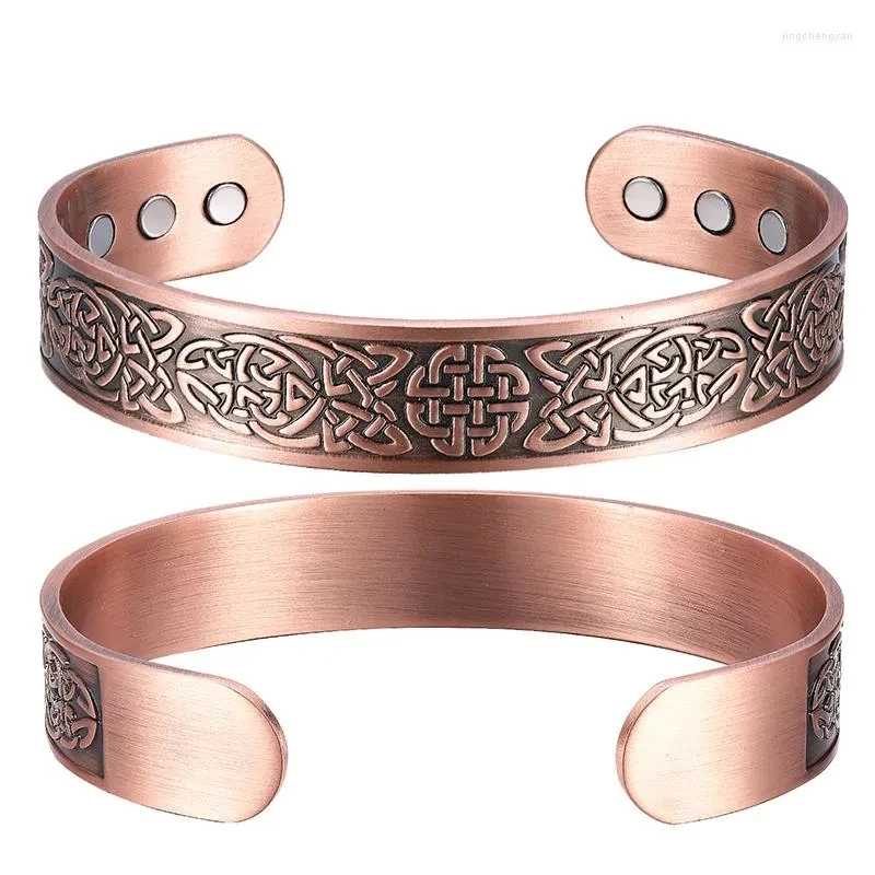 Fashion New Arrival Hot Selling 99.95% Pure Copper Magnetic Bangle Arthritis Health Bracelet for Men and Women