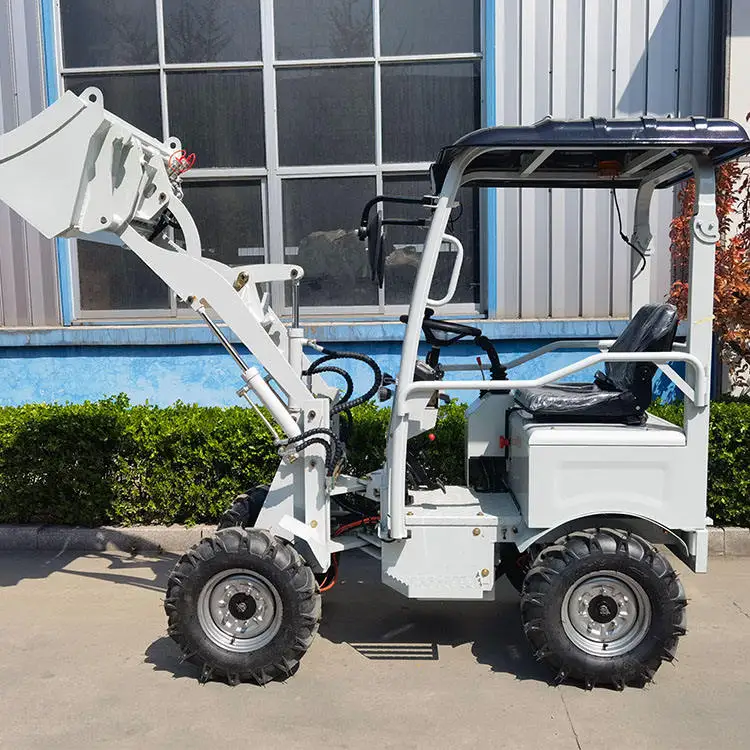 Mini wheel loader 600kg 1000kg Small Wheel Skid Steer Loader Payloader for sale with CE