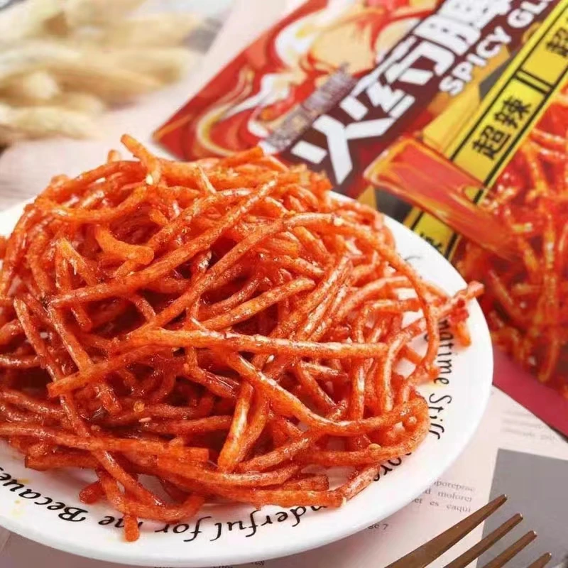 Мгновенные горячие пряные полоски глютен пряный китайский Latiao закуска