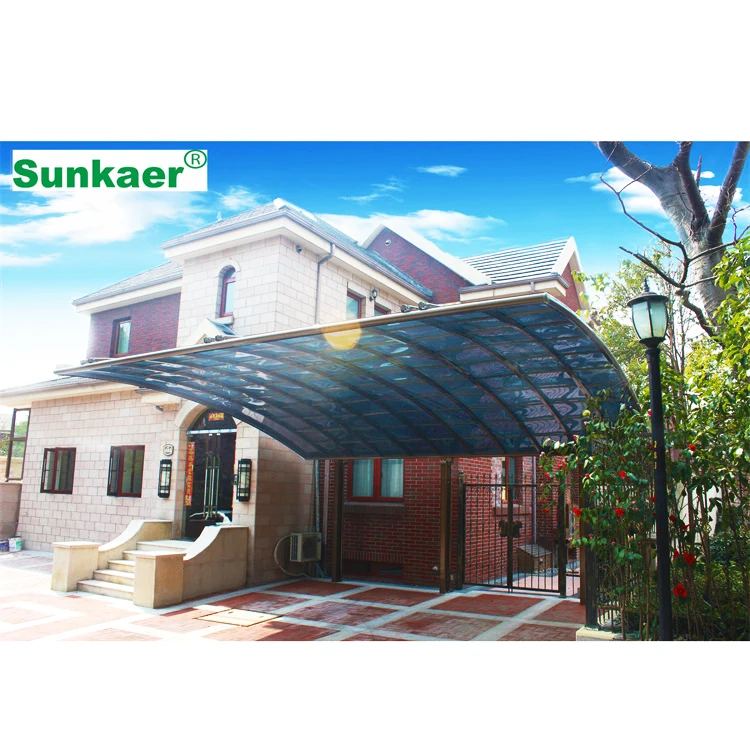 2024 China Factory Supply Waterproof Customized Cheap Car Parking Shed Design with Polycarbonate Roof