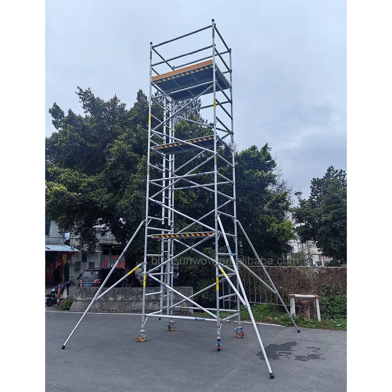 Mobile 2m Scaffolding/ladder With Scaffolding Light Weight Frame For Sale Inner Building Construction Frame Scaffolding