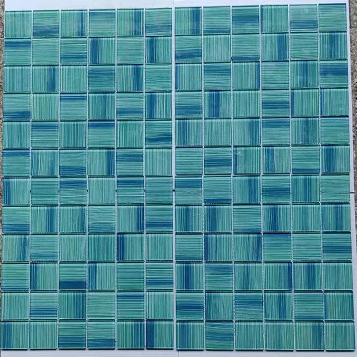 Wall decoration Brick Mosaic Crystal Glass Mosaic floor glass mosaic tiles for swimming pool tile