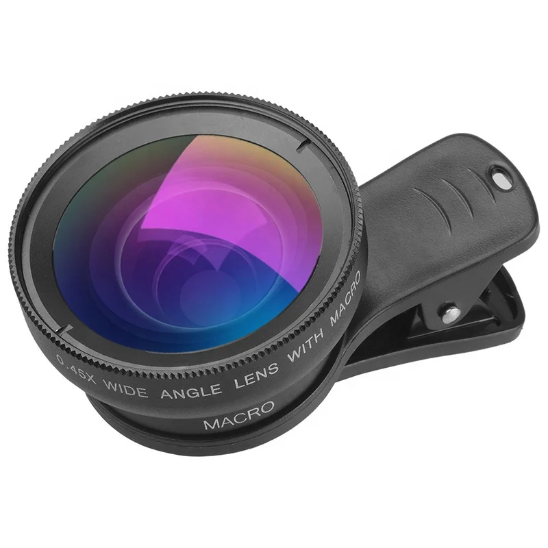 2024 Top selling photo equipment ultra wide angle mini lens 0.45X wide angle lens for phone computer