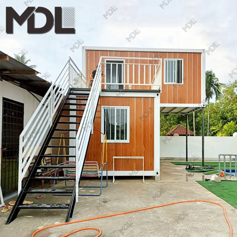 20ft 40ft ready prefab containers Detachable Container office prefab modular home Flat Pack container house on wheel