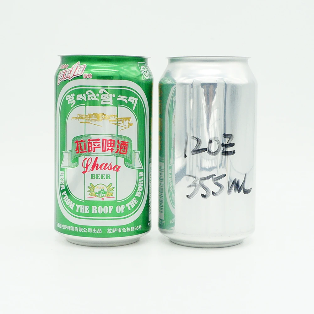 12oz 250 ml 330ml slim Sleek custom recycling empty printed aluminum soda round cans prices for food beverage canning sale