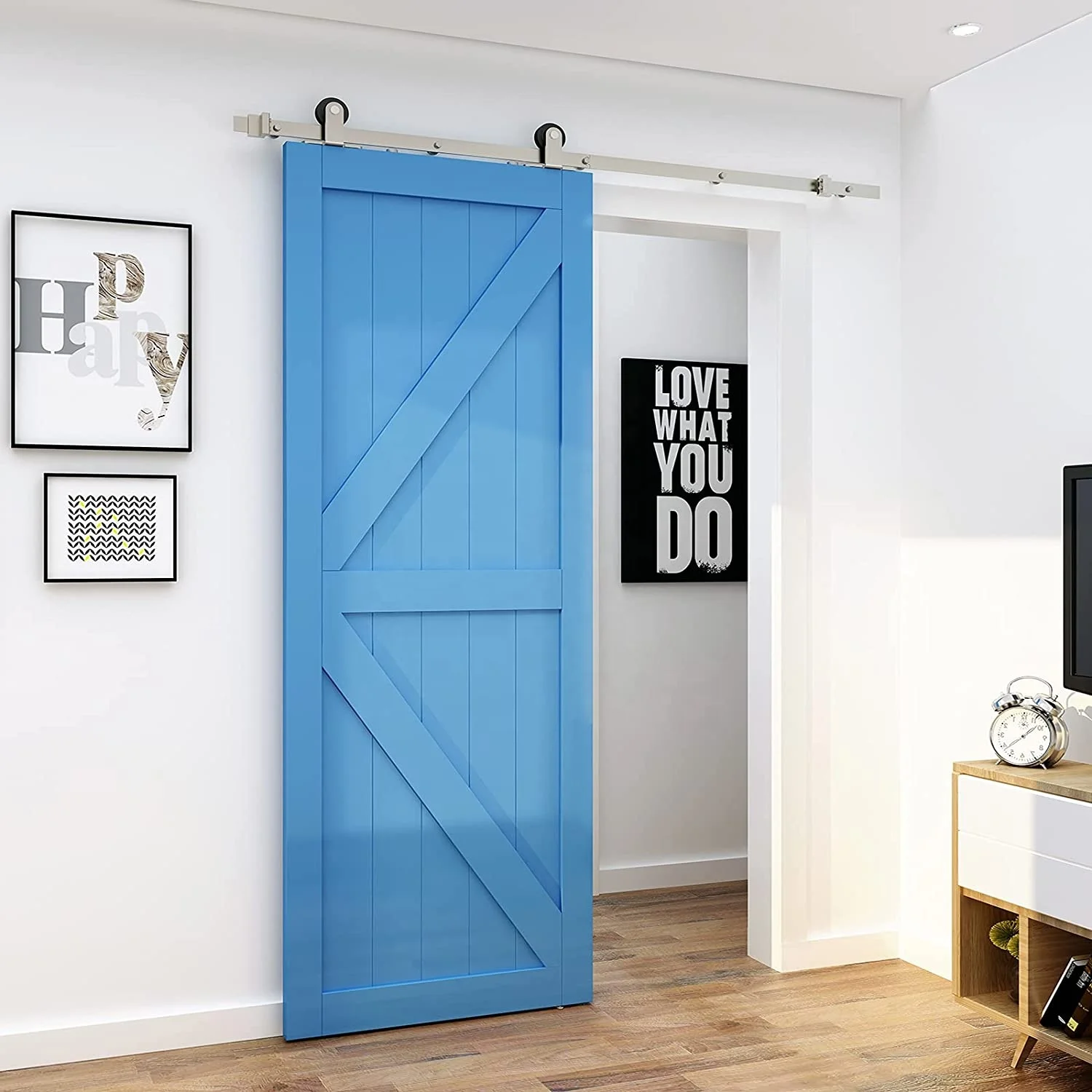 Modern Interior Sliding Barn Door Hardware / steel sliding gate wheel steel roller