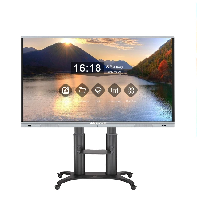 
Customzied 65 Inch Smart Digital LCD Whiteboard FHD Multi Interactive Writing Board for Home Using 
