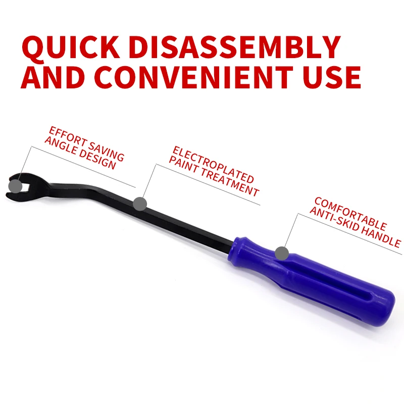 3pcs Car Trim Removal Clip Prying Tool Trim Nail Staple Remover Door Panel Clip Remover Tools