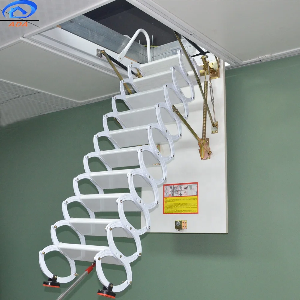 Factory Direct Hot Sale Customized Retractable Attic Pull Down Ladder