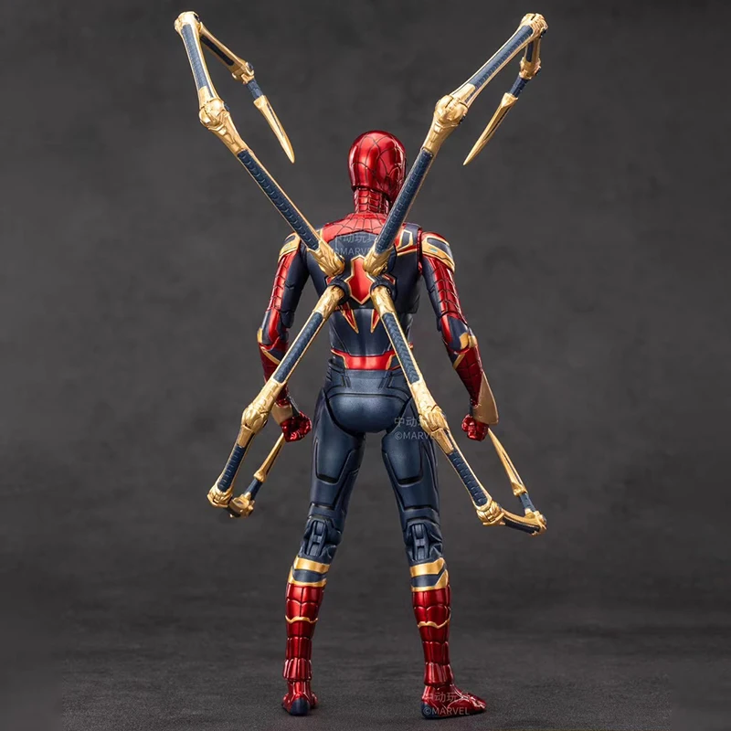 zd toys original genuine Spider Man Marvel Avengers 3 Iron Spider-Man 2.0 1/10 action figures movable joints 18cm 7 in