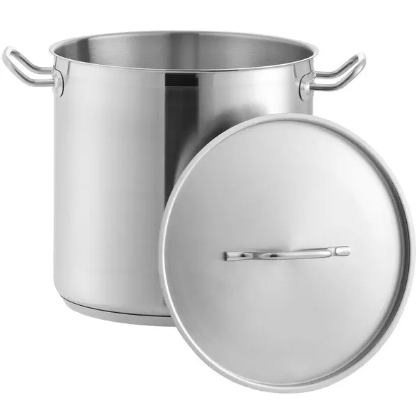 catering supplies large capacity stainless steel stock pot with pot handle
