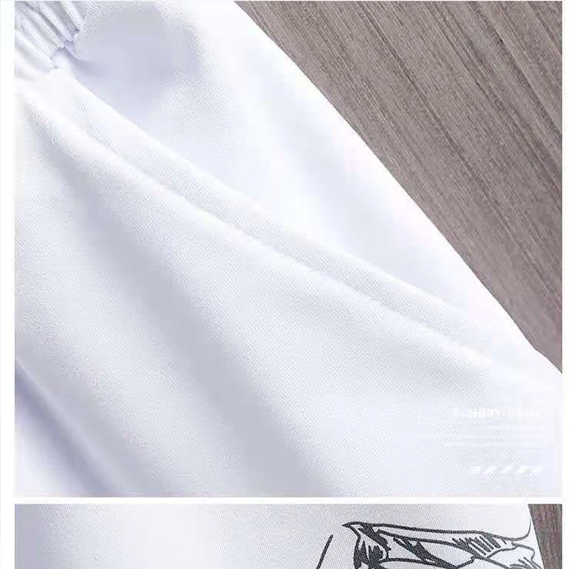 Custom Logo Plus Size Summer Casual Sports Suit For Men T Shirt Pants 2 Pieces Men Summer Shorts Set
