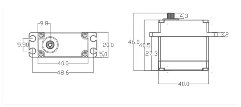 D5535GS 35kg Waterproof High Speed Torque Coreless Servo Brushless Digital Rc Servo For Rc Car/Airplane /Helicopter /Engine