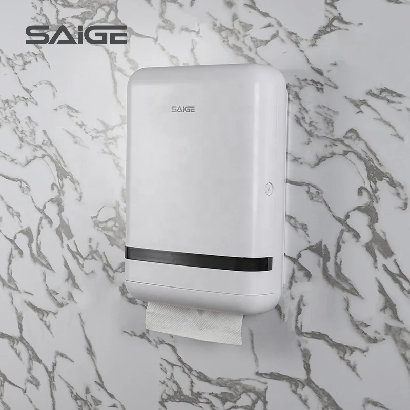 Saige Wall Mounted Jumbo Paper Holder Toilet N Folded Hand Paper Tower Dispenser