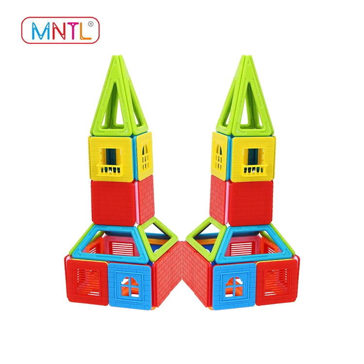 MNTL 76 шт. ABS пластик Магнитная строительные Конструкторы Игрушка Набор Развивающие игрушки для