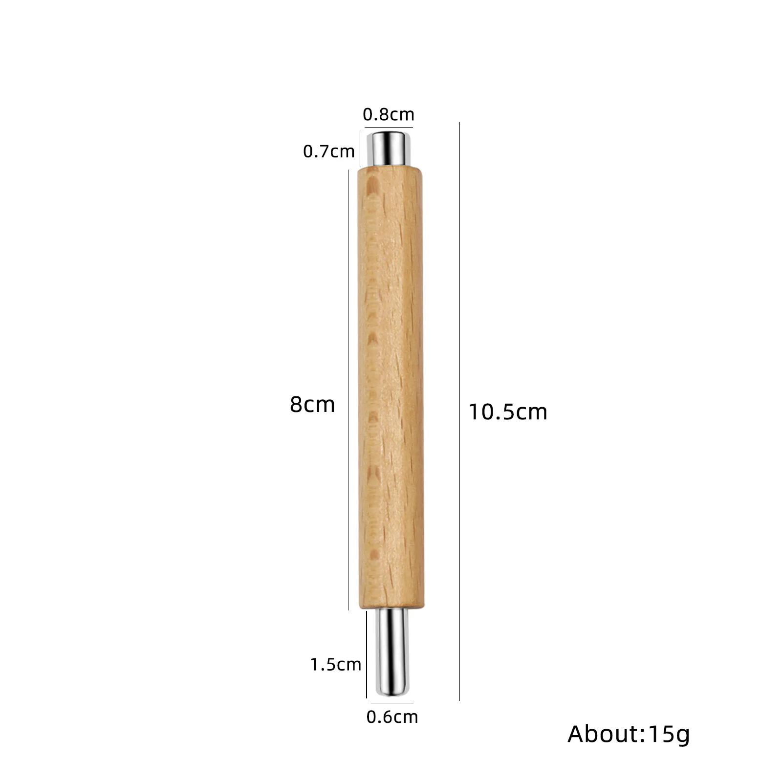 Nail magnet Small wand Wooden pole double head magnetic rod Cat eye wide light Rolling pin magnet anti-fall nail tool