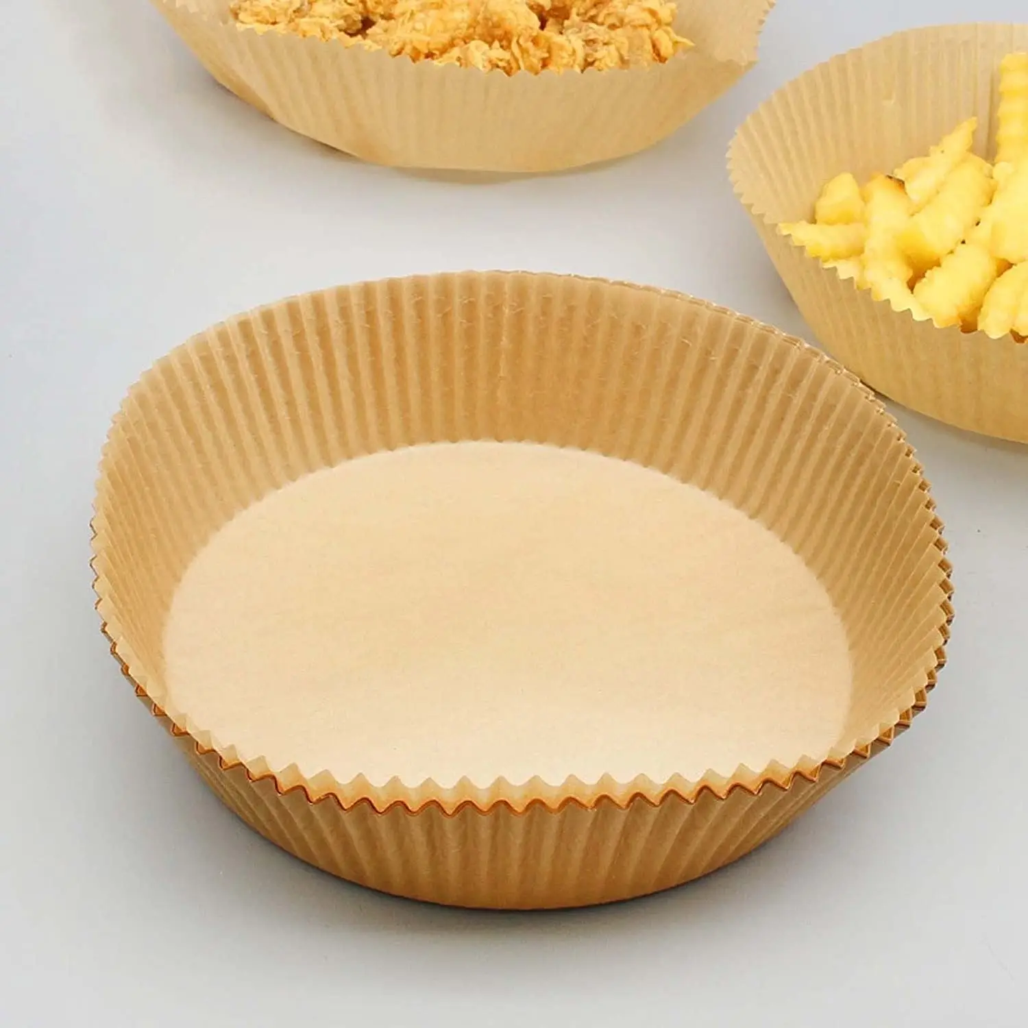 Biodegradable food grade parchment paper disposable air fryer paper tray