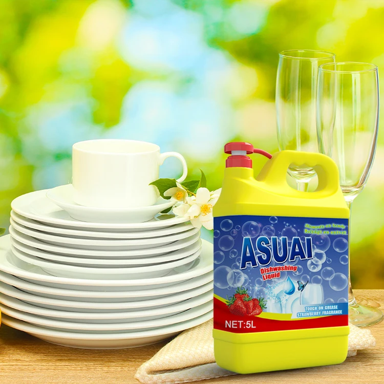 Low foam alkaline dishwasher machine detergent liquid