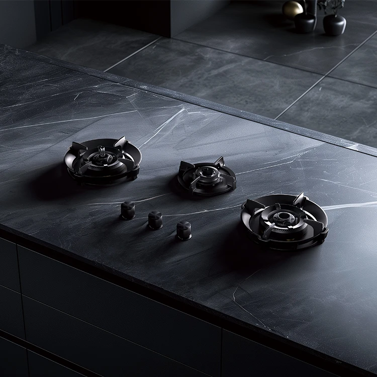 Residential Kitchens Desktop Embedded Rock Plate Stove Cooktops Cooking Gas Burner Cooker