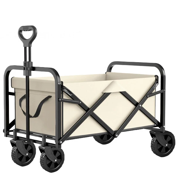 Outdoor Garden Beach Trolley Fishing Folding Camping Cart Wagon Portable Shopping Tour Hand Luggage Cart Trolleys