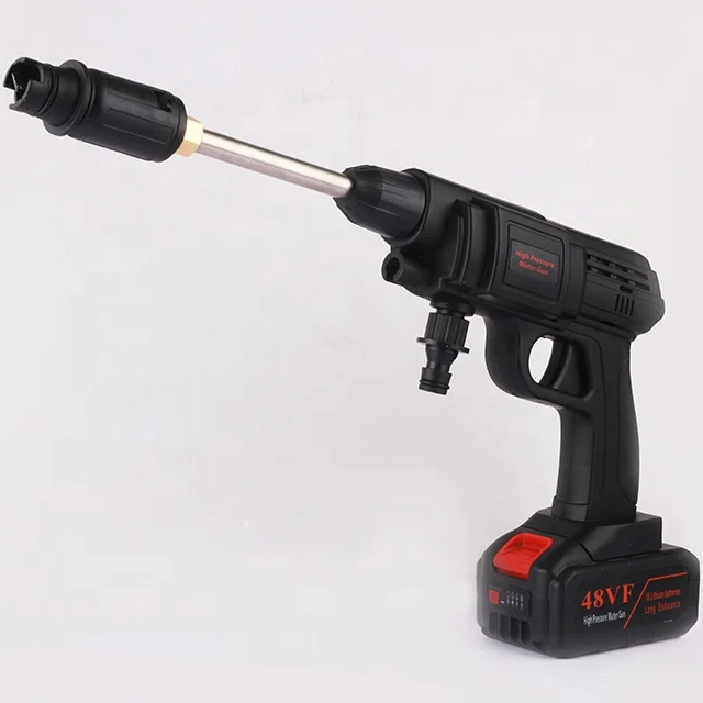 Professional  Battery Portable Cordless Water Cleaner Gun High Pressure Wireless Electric Car Washer Spray Gun