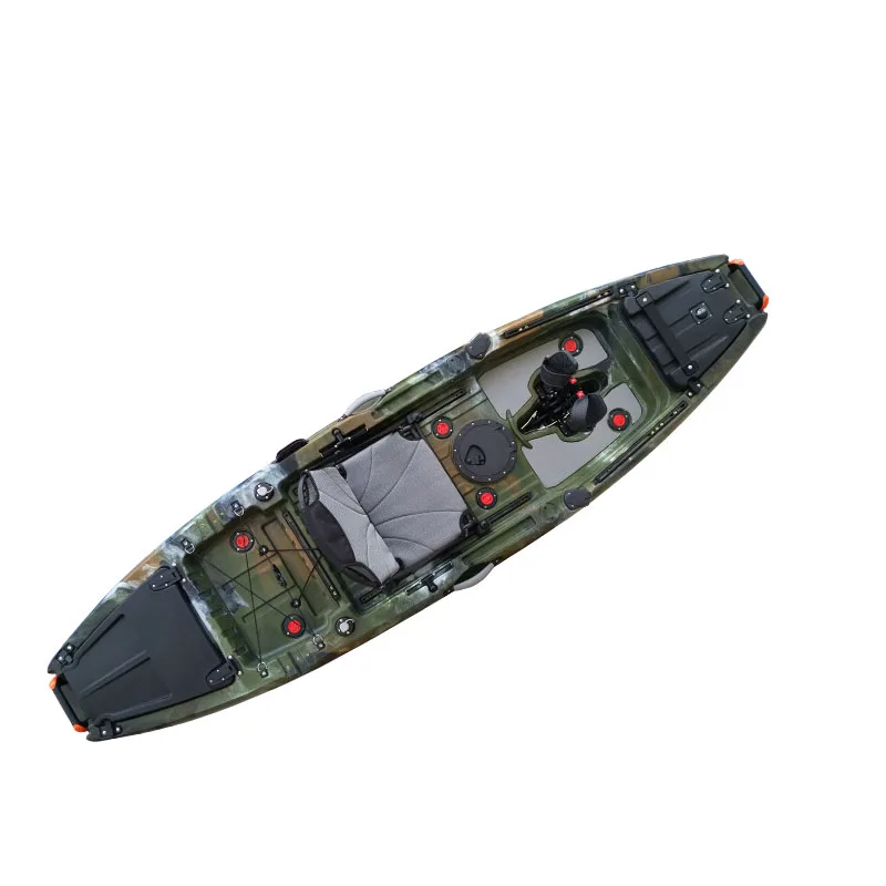 Single  Plastic Boat Manufacturer Fishing Kayak With Pedal
