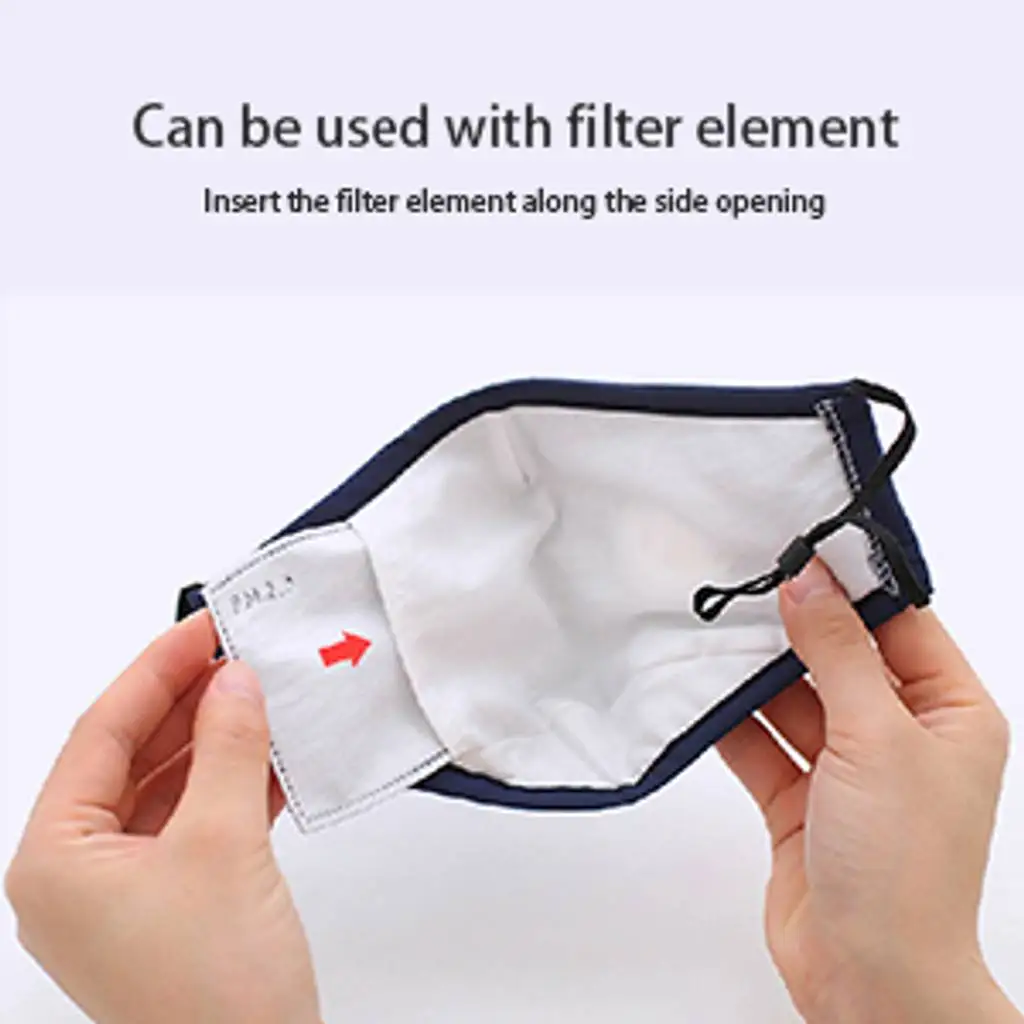 Two Reusable Cycling Face Mask with Carbon Filter For Outdoor Sports Protective Washable Face Mask