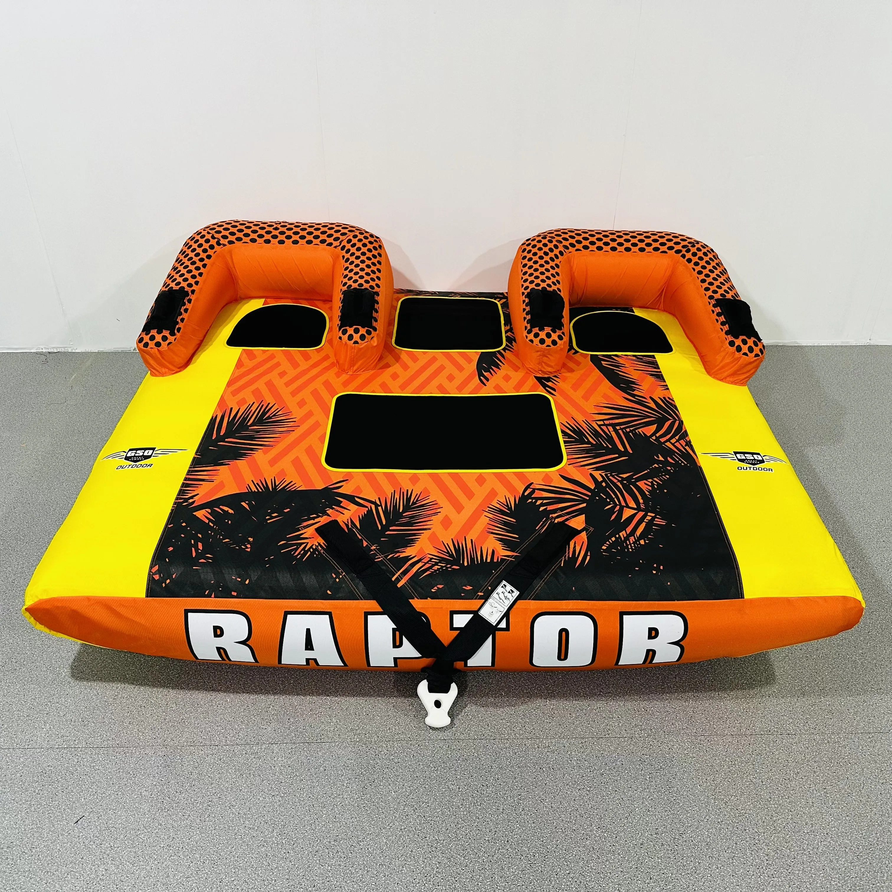 Factory high quality Crazy Inflatable Water Fun Towable Ski Tube Floating Drag Water Sports