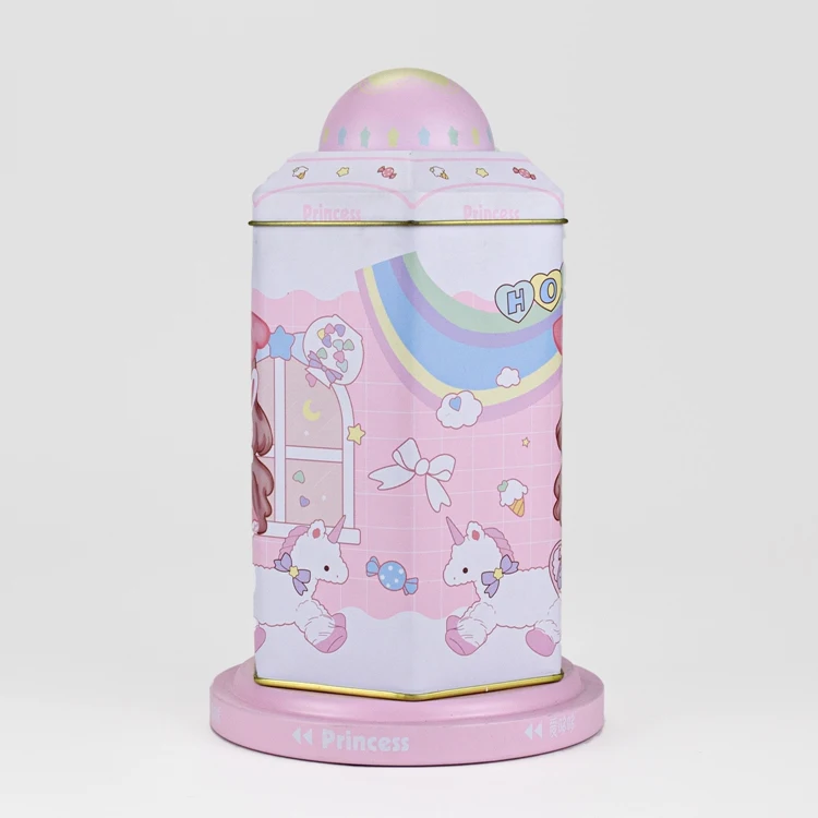 Toys plush jack in the box hand cranked pop up tin music box