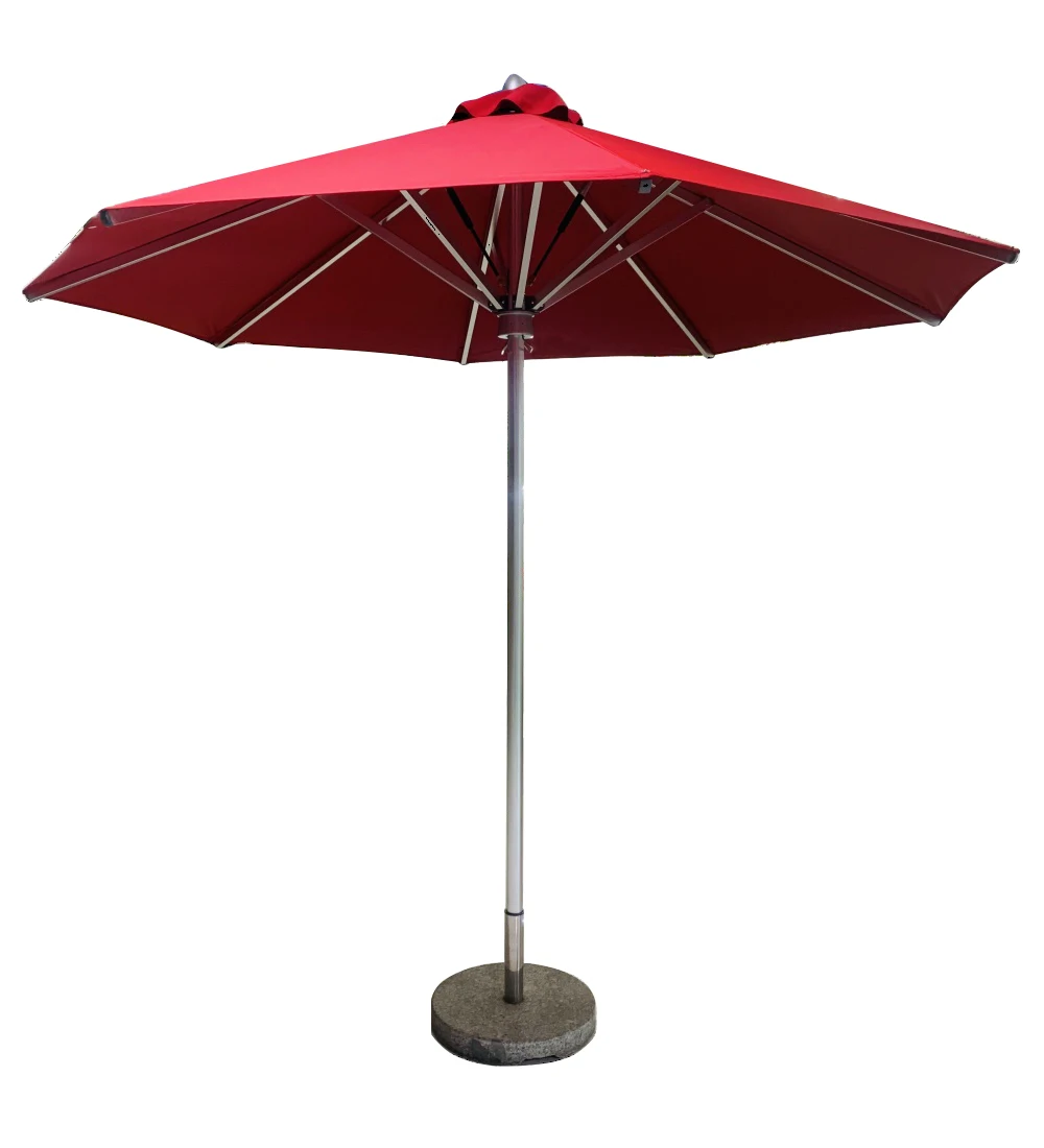 2.7M wooden center pole outdoor umbrella color customized for restaurant,beach,garden furniture parasol
