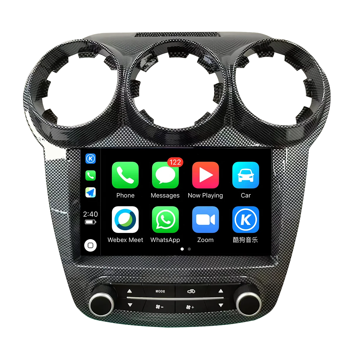 Carbon Fibre android car dvd touch screen For Ferrari F430 Car Radio video Central gps Navi Multimedia Player Stereo Head Unit