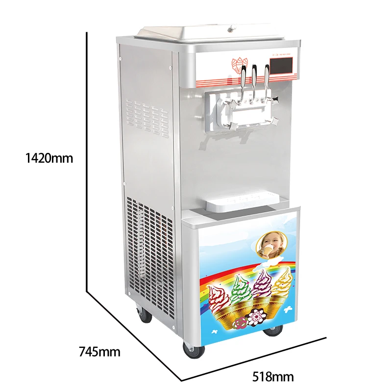 Economic best sell softy ice cream machine price
