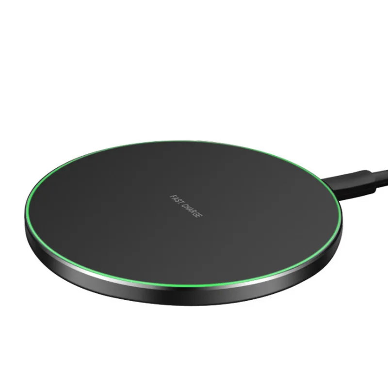  New wireless charger Qi mobile phone super fast charging aluminum alloy 10W suitable for Apple Wireless