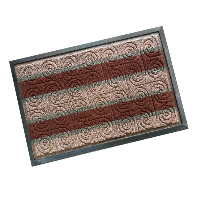 Factory Cheap Custom Rainbow Color Carpet Anti Slip Rubber Floor Mat Front Door Mat Doormats For Home