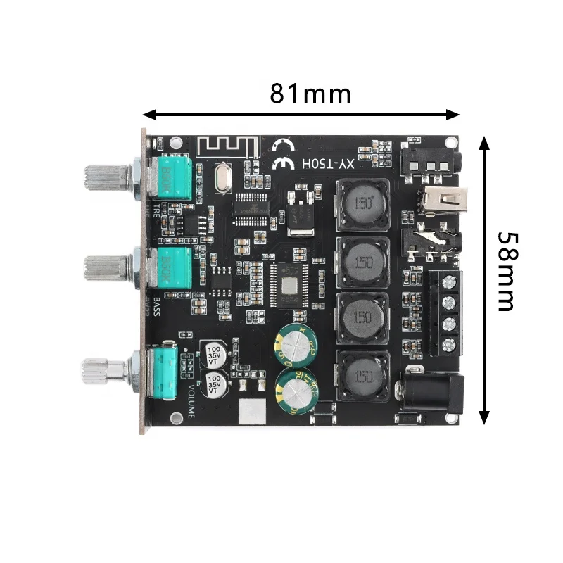 XY-T100H 100WX2 Ble 5 0 TPA3116D2 стерео цифровой усилитель мощности аудио