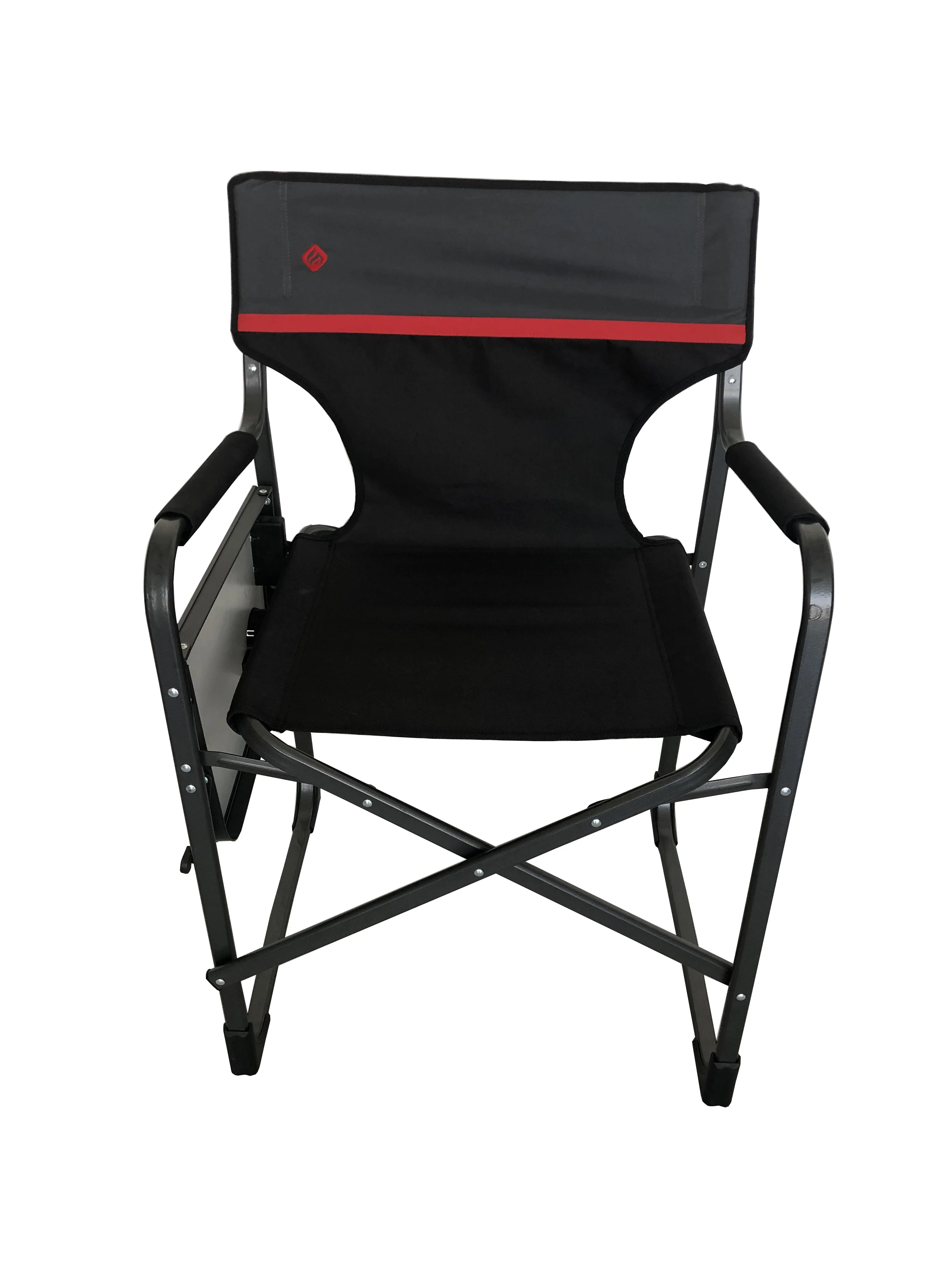 
oversize aluminum outdoor Portable Director Chair Lightweight Folding Camping arm Chairs with side table 