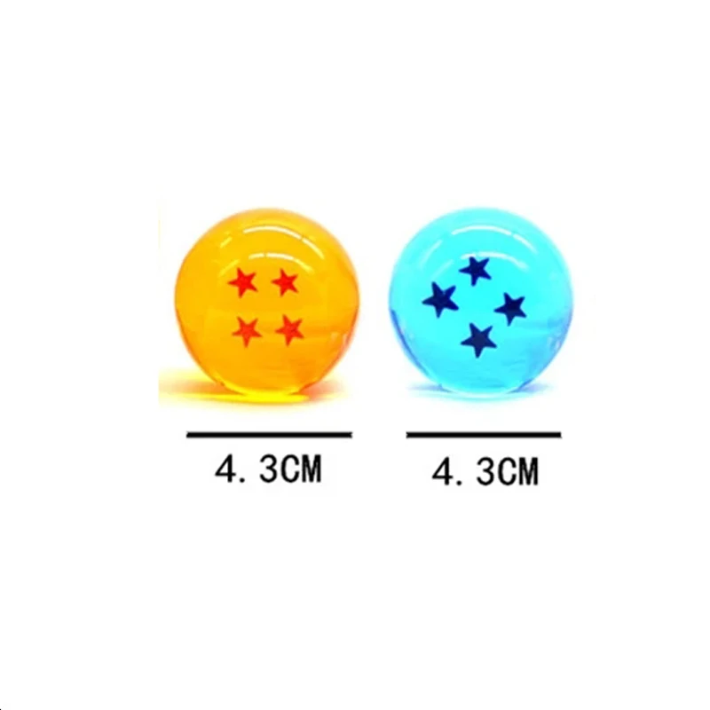 Hot Sale Anime Crystal Balls 7pcs/set 4.3cm Dragon Ball Gonku Model Toy 7 Stars Crystal Ball Collection Set with Gift Box